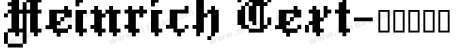 Heinrich Text字体转换
